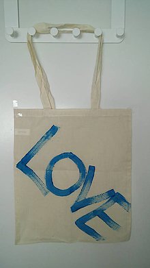 Nákupné tašky - Eko taška - LOVE - 6673450_