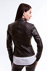 Bundy a kabáty - Koženkový kabát čierny Limitovaná edícia - Výpredaj - 6679596_