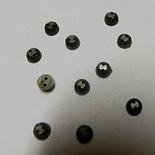 Iný materiál - 5mm našívacie kamienky kruh povrch 6-hran (bronzové) - 6679804_