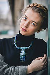 Náhrdelníky - Labradoritkový náhrdelník - 6683347_