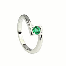 Prstene - Smaragdový prstienok II - 6697697_