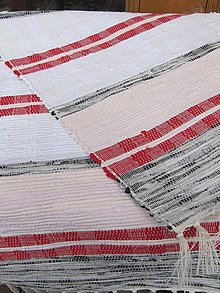 Úžitkový textil - Ručne tkaná štóla, obrus na stôl - 6705169_