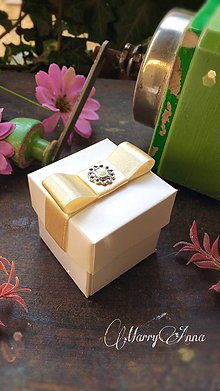 Darčeky pre svadobčanov - Darčeková krabička Ivory - 6704018_