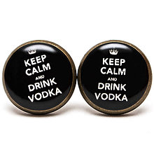 Náušnice - Keep Calm And Drink Vodka - 6701629_