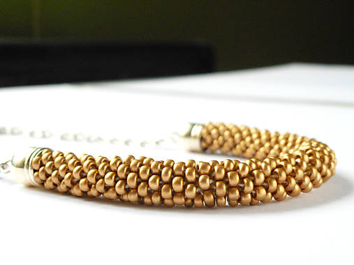 Náhrdelníky - SNAKE Gold Satine - 6703686_
