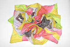 Šatky - Hodvábna, ručne maľovaná šatka inšpirovaná dielom amerického umelca ROTHKA. - 6706503_