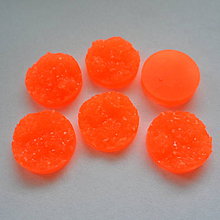 Komponenty - Kabošon plast 14mm-1ks (orange) - 6723767_