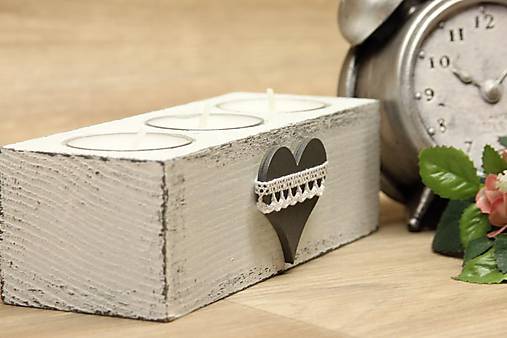 Svietidlá - Svietnik na 3 sviečky - 6730747_