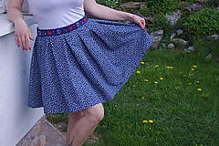 Sukne - Mini sukňa modrá - 6731074_