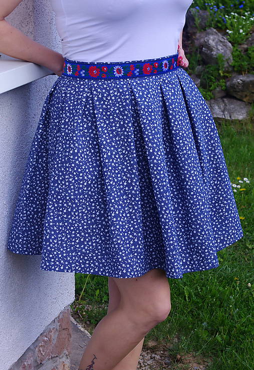 Mini sukňa modrá