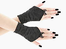 Dámské čierne rukavice,  spoločenské rukavičky  0755