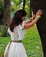 Šaty - vílovské,krajkové svadobné šaty v maslovej farbe - 6734833_