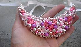 Náhrdelníky - FOR YOU perlový náhrdelník (summer pink roses - náhrdelník č.476) - 6740367_