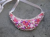 Náhrdelníky - FOR YOU perlový náhrdelník (summer pink roses - náhrdelník č.476) - 6740369_