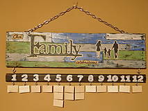 Dekorácie - rodinný kalendár - 6753535_