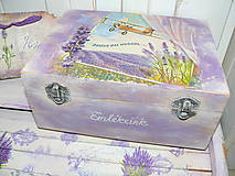 Spomienková krabička s levandulkami :)