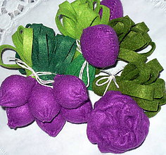 Hračky - Jedlo z filcu - fialová zelenina - 6762290_