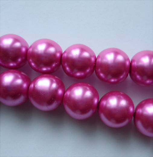 Voskované perly 12mm-1ks (ružová)