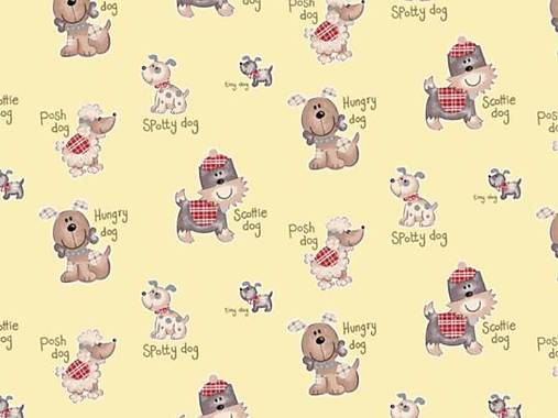Textil - Látka bavlna psíkovia - 6770582_