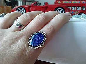 Prstene - Royal blue ring - 6769348_