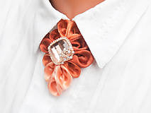 Náhrdelníky - Elegancia a la Chanel - škoricová de Luxe - 6787884_