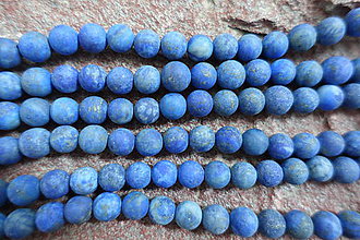 Minerály - Lapis Lazuli matný 8mm - 6787697_