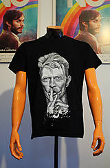 Topy, tričká, tielka - Maľované tričko David Bowie - 6792627_