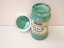 Farby-laky - Dekor Paint Soft-100 ml tyrkysovo zelená - 6804205_