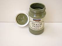 Farby-laky - Dekor Paint Soft-100 ml olivová - 6804274_