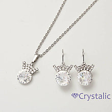 Sady šperkov - Set - náhrdelník + náušnice na RIVOLI 12 mm - 6805773_