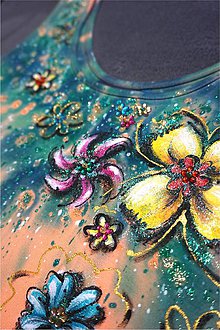 Šaty - rozkvitnuté - maľba na maxišatách - 6818856_
