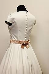 Šaty - elegantné jednoduché svadobné šatky pre sl.E - 6819968_