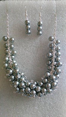 Sady šperkov - Sivý set - 6820808_