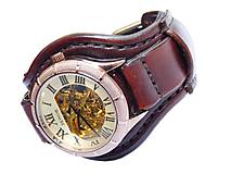 Náramky - Vintage hodinky pánske tmavohnedé - 6824156_