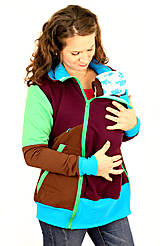Oblečenie na dojčenie - 4v1 MIKINA - dojčiacia, tehotenská, nosiacia a normal - 6829359_