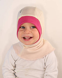 Detské čiapky - Kukla - 100% LETNÁ MERINO vlna - výber farieb - veľ. 37-38-39 (0-6 mesiacov) - 6828004_