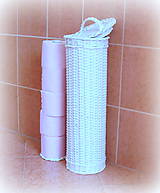 Úložné priestory & Organizácia - Zásobník na toaletný papier v bielom - 6829434_