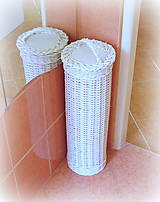 Úložné priestory & Organizácia - Zásobník na toaletný papier v bielom - 6829435_