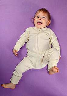 Detské oblečenie - Rastúci overal - 100% LETNÁ MERINO VLNA, dlhý rukáv - výber farieb - 6834375_