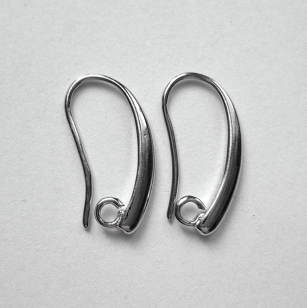 Náuš.háčik 10x18mm-platina-1pár