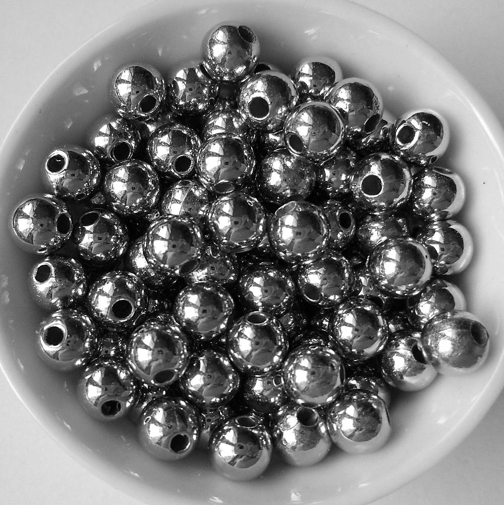 GL METALIC plast 6mm-10g (platina)