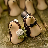 Darčeky pre svadobných hostí, menovky - ježkovia
