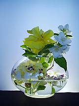 Dekorácie - váza - plochá koule-50% sleva - 6849349_
