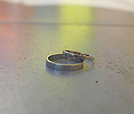 Prstene - Obrúčky tepané úzke - 6850170_