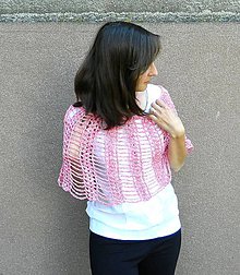 Topy, tričká, tielka - Růžovostříbrné pončo - 6850476_