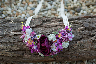 Náhrdelníky - Kvetinkový náhrdelník - 6852640_