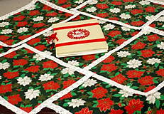 Úžitkový textil - Obrus vianočný pestrofarebný - 6856371_