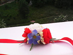 Náramky - Kvetinový náramok "Spod Tatier..." - 6858676_