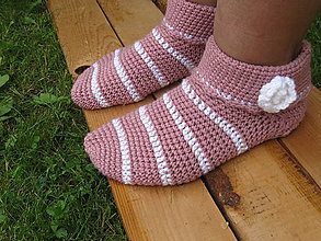 Ponožky, pančuchy, obuv - Ružové,členkové ponožky-na sklade - 6863668_
