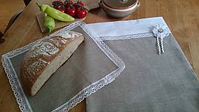 Úžitkový textil - Vrecko na chlebík - 6868712_